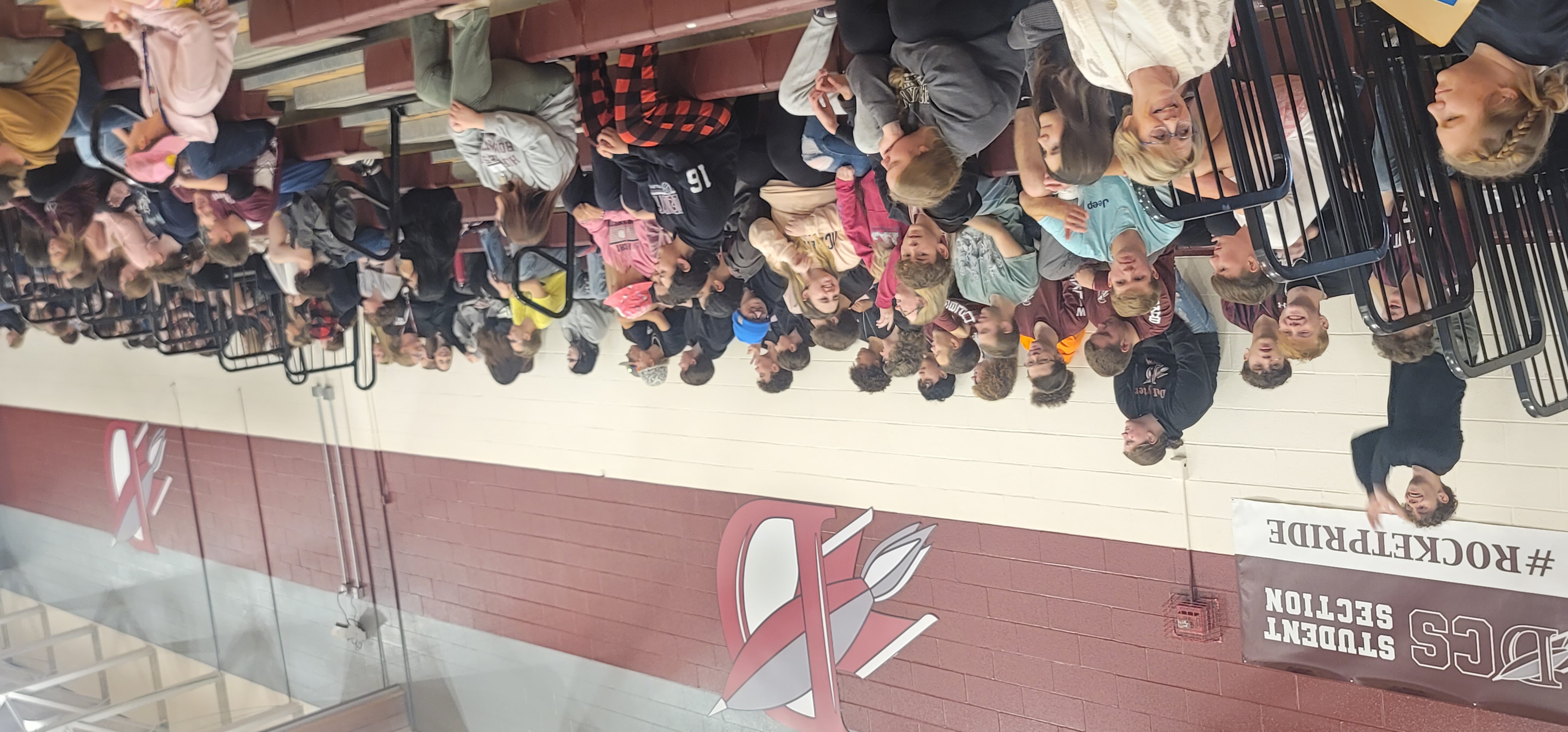 Picture of a crowd at a pep rally