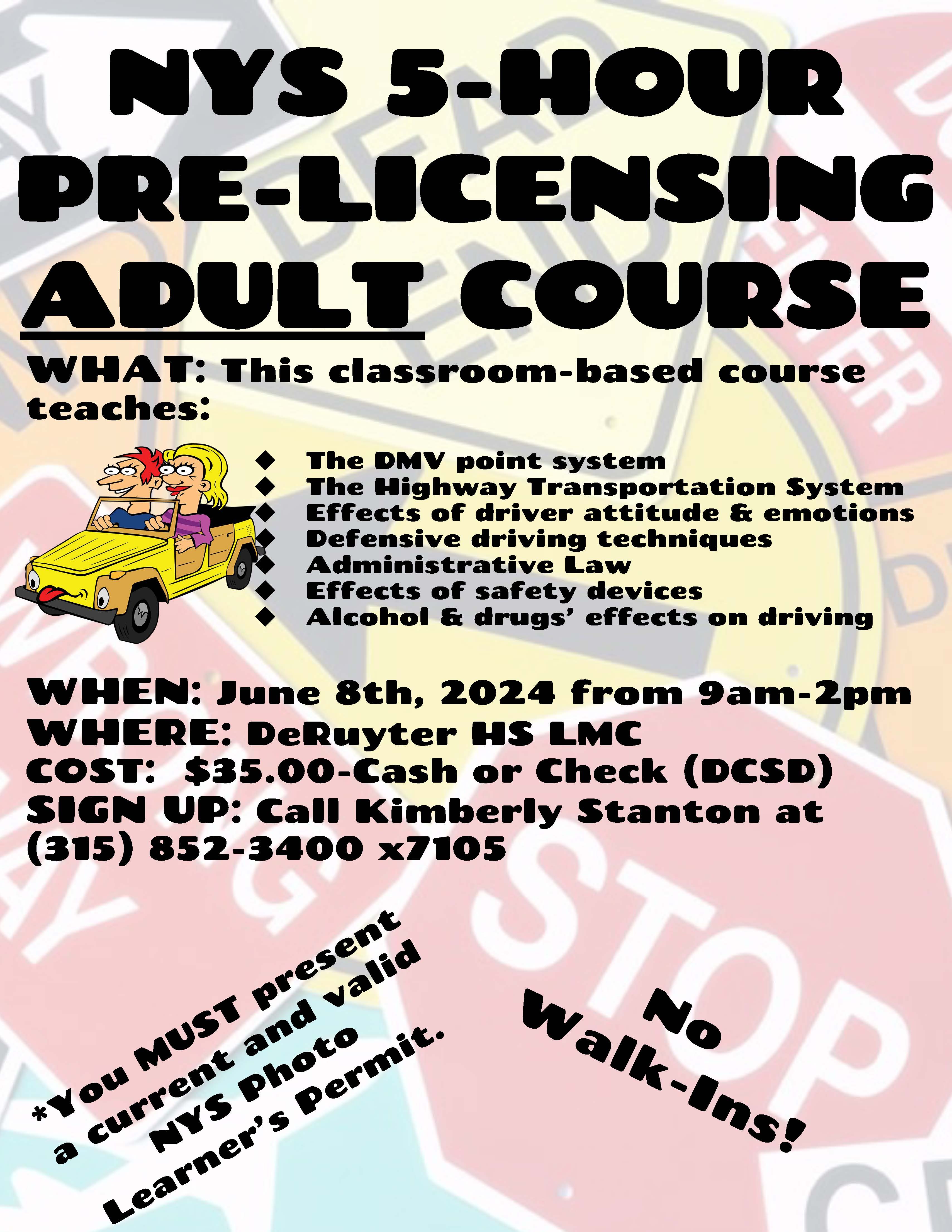 5 Hour Drivers Safety Course