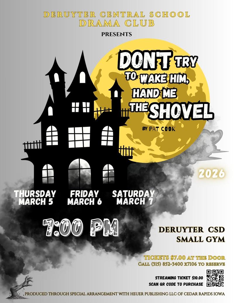 drama club presents dont try to wake him play
